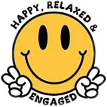 Happy Relaxed Engaged Graphic